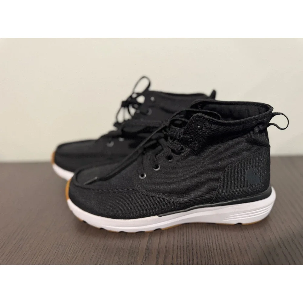 Carhartt Haslett Canvas Chukka‎ Mens 9 Black Moc Toe FS4071-M shoes sneakers